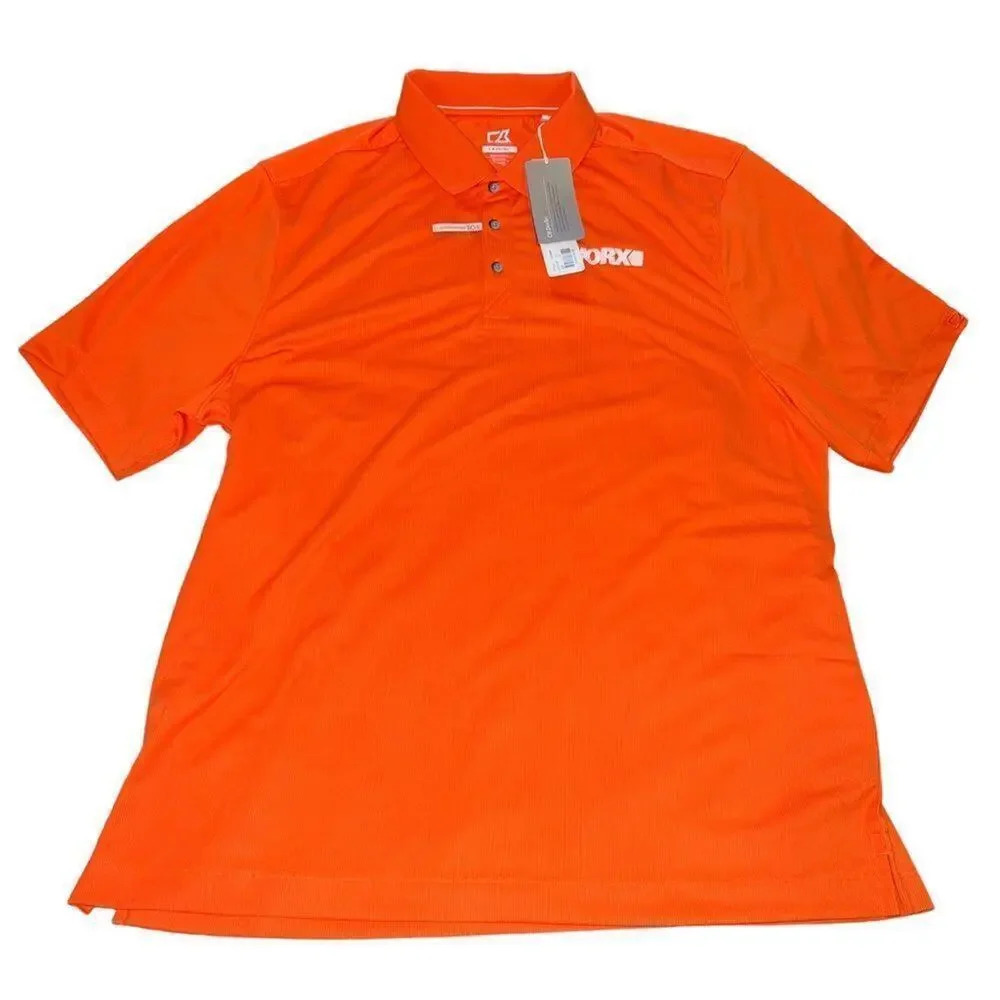 NWT Cutter & Buck CB Drytec‎ Genre Textured Solid Mens Polo XXL